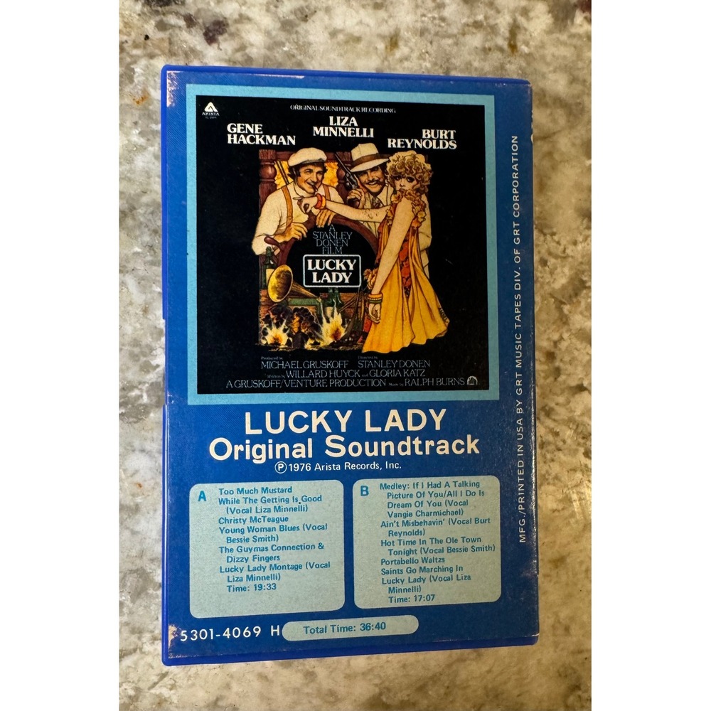 Lucky Lady Original Soundtrack Cassette Tape 1976 Liza Minnelli Burt Reynolds